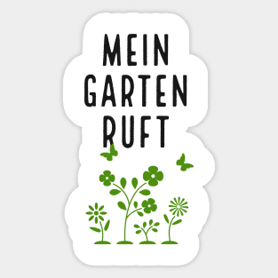 Gartenarbeit Gärtner Mein Garten ruft Sticker